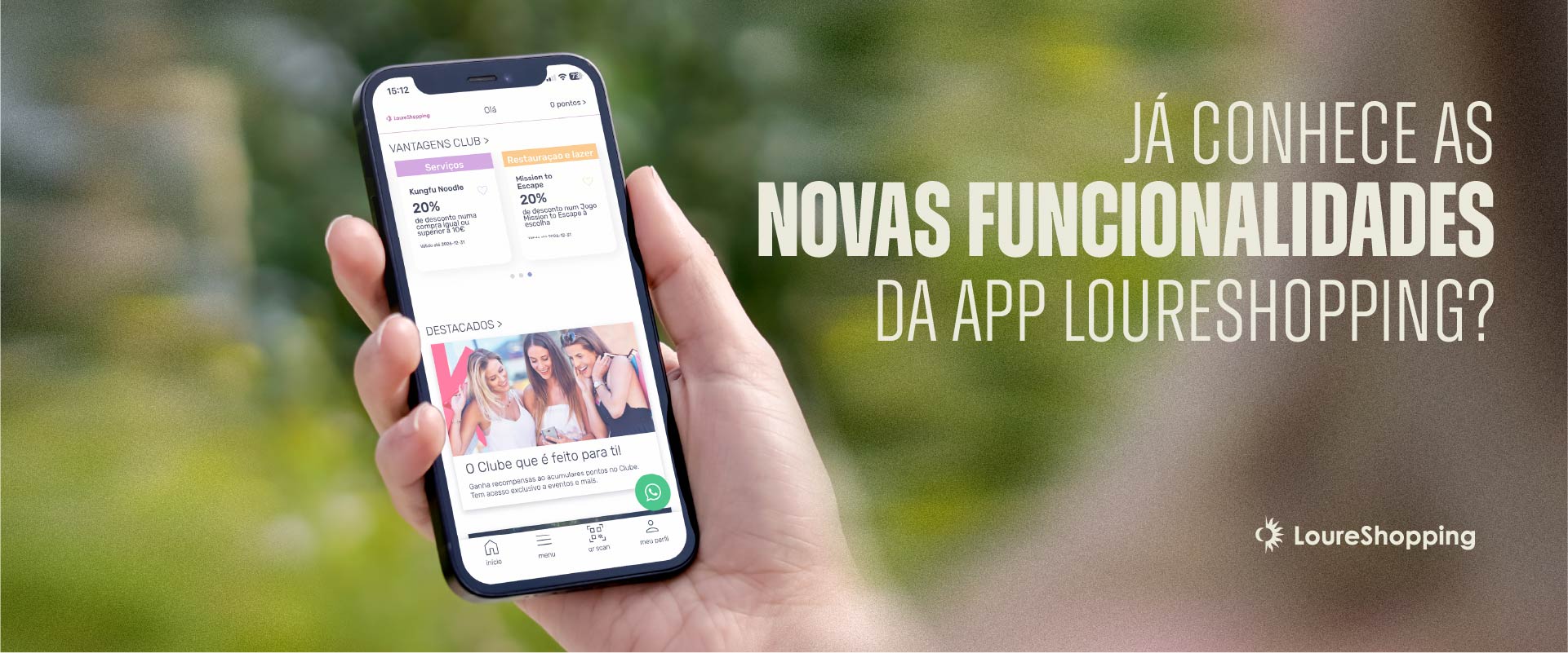 Novidades na APP LoureShopping