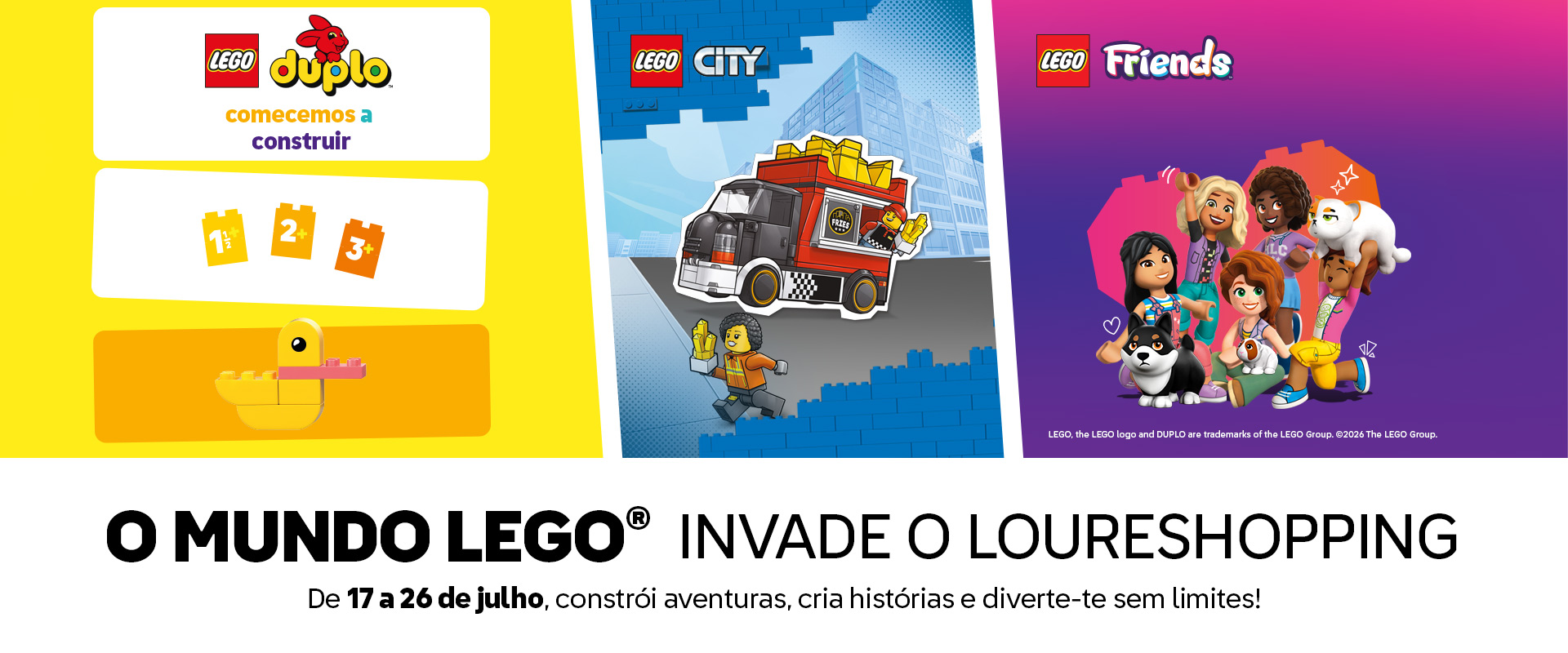 O MUNDO LEGO® INVADE O LOURESHOPPING