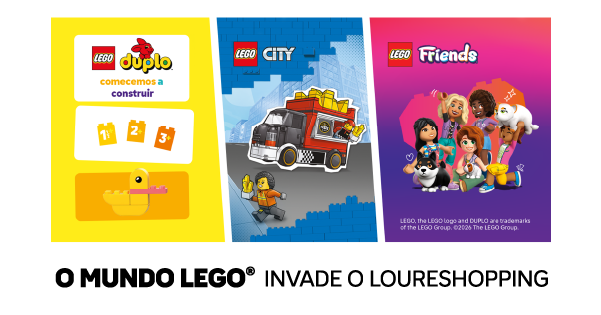 O MUNDO LEGO® INVADE O LOURESHOPPING