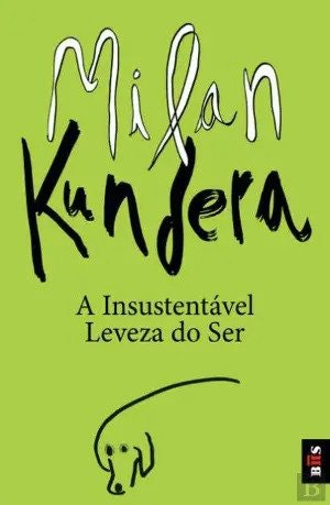 Capa do livro A insustentável leveza do ser de Milan Kundera